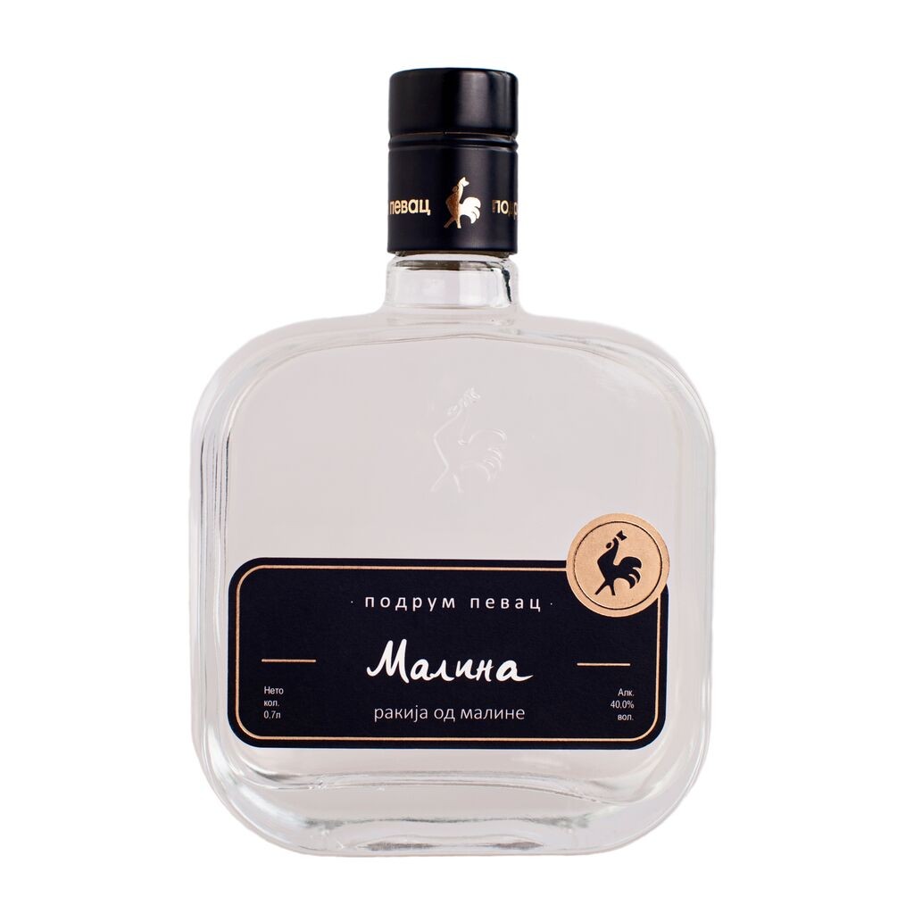 Podrum Pevac Rakija Malina 40% vol, 700ml