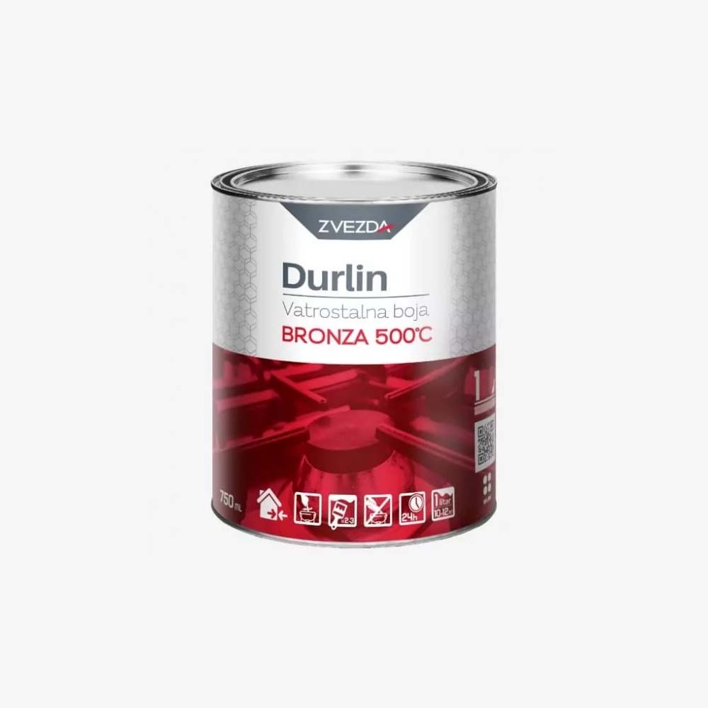 Durlin Vatrostalna boja Bronza 500'C, 750ml