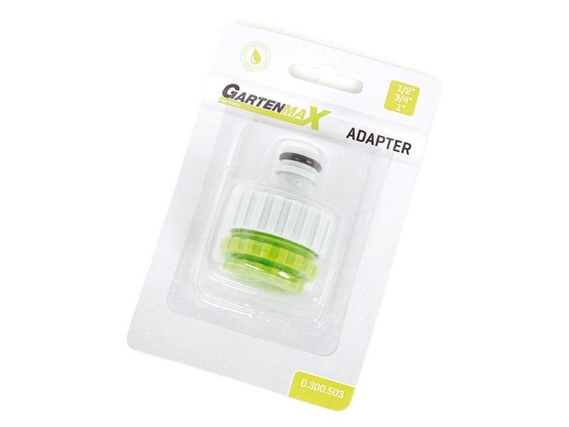 GARTENMAX Adapter za slavinu, 1/2"-3/4"-1"