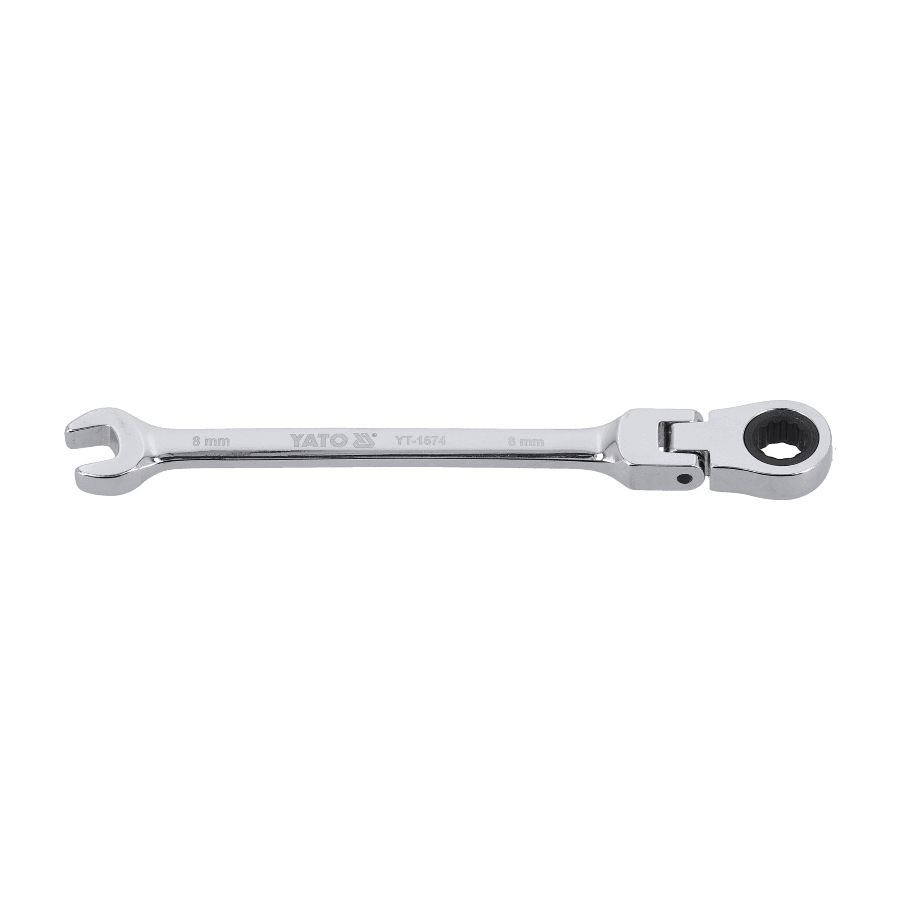YATO Brzi viljuškasto-okasti ključ, 8mm, Zglobni