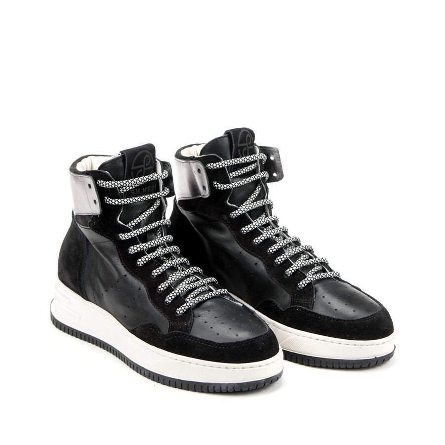 Silkers Ženske duboke patike 04-262, Kožne, Crne