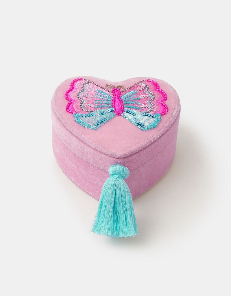 Monsoon Children Kutija za nakit Butterfly, Roze