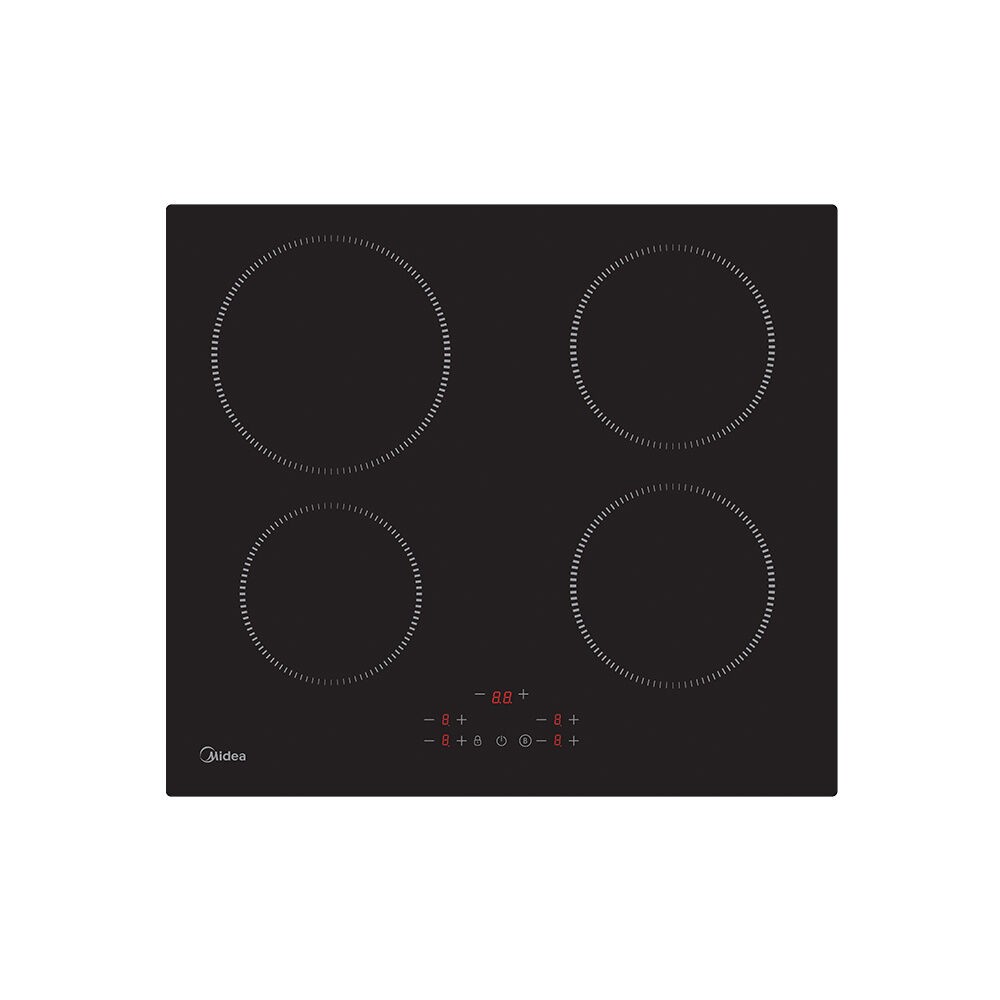 Midea Ugradna ploča MIH 653A, 4 polja, Crna