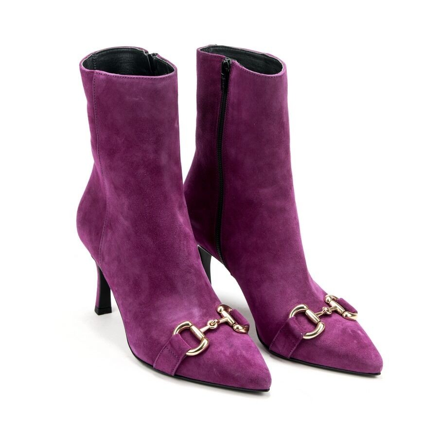 Silko Ženske čizme na štiklu MIRNA21, Kožne, Roze