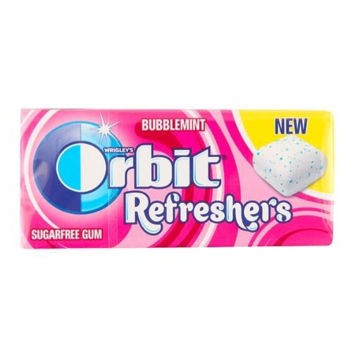 WRIGLY Žvake Orbit Refeshers Bubblemint