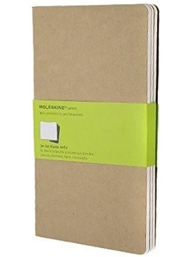Moleskine Set dnevnika, Velike, 3 komada, Braon