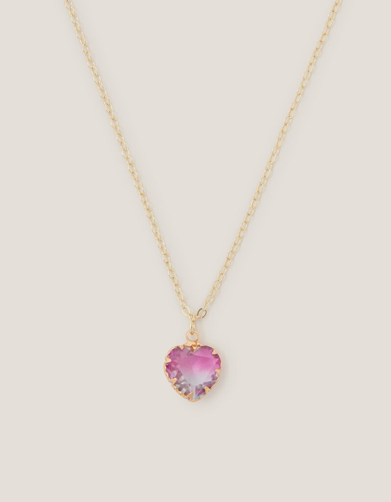 Monsoon Children Ogrlica za devojčice Heart, Roze