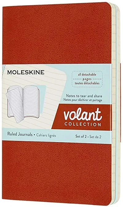 Moleskine Set džepnih sveski na linije, 2 komada, Šarena