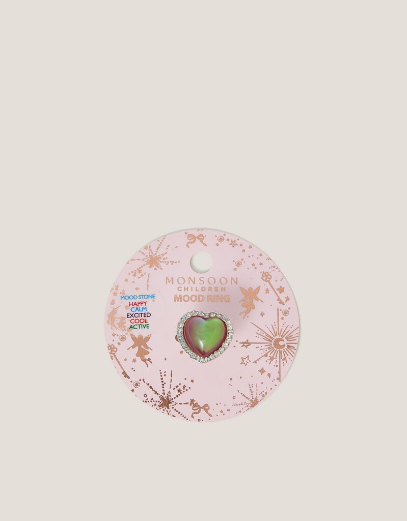 Monsoon Children Prsten za devojčice Heart Mood, Šareni
