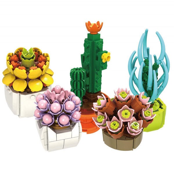 Kreativni Set sklopivih kocki od 6 asst, Sobno cveće
