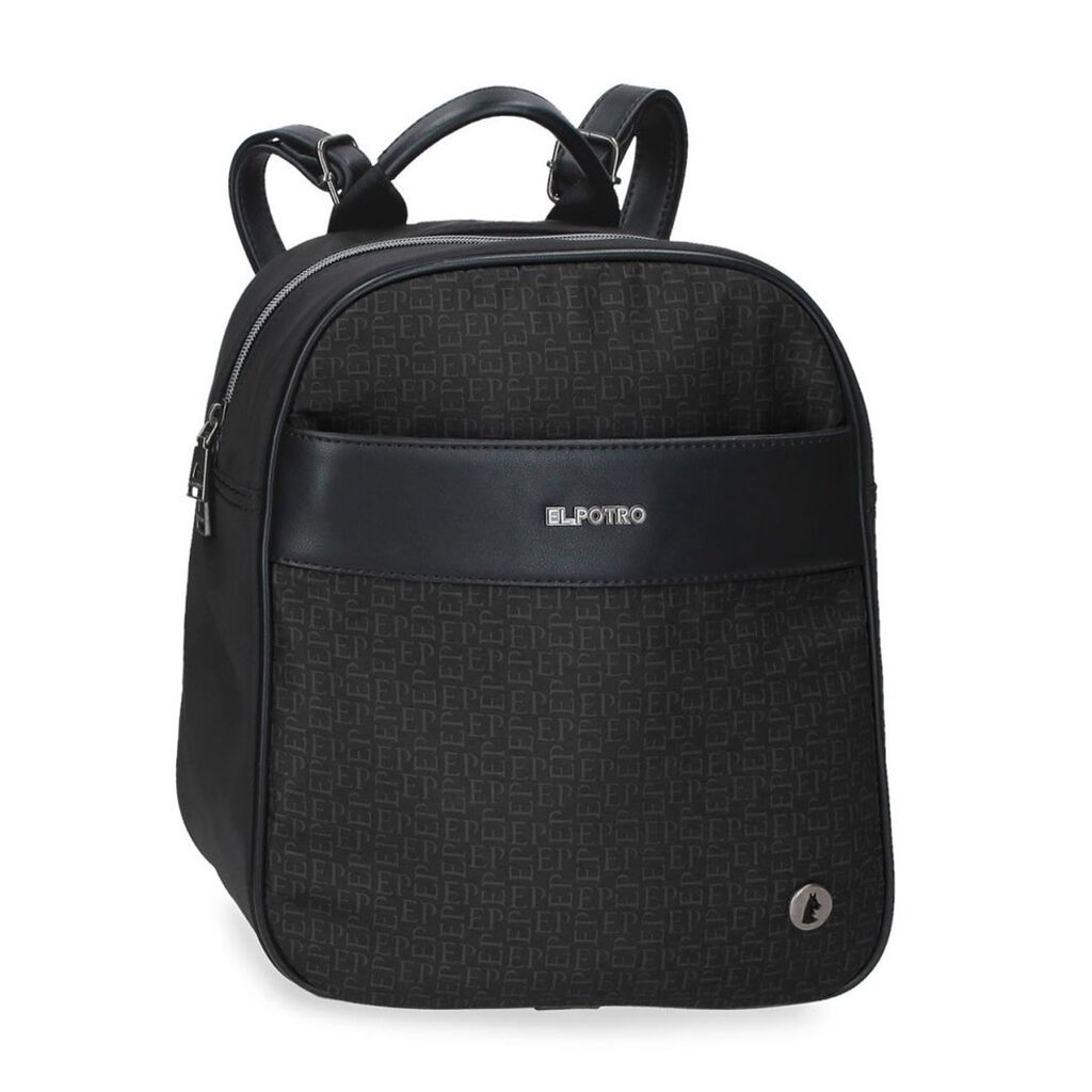 El Potro Ženski ranac Luna 5362121, 28 cm, crni