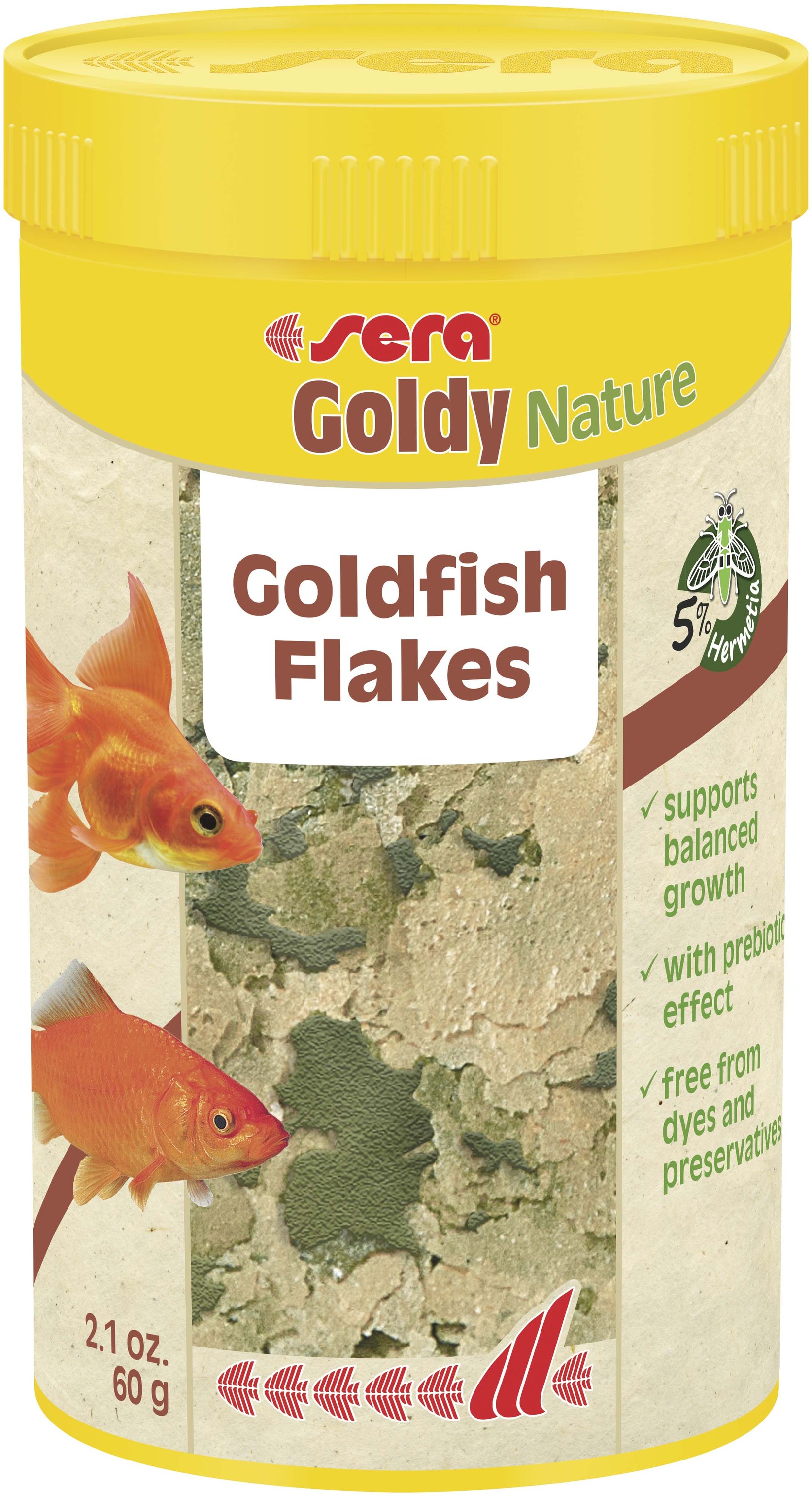 SERA Hrana za Zlatne Ribice Goldy Nature Spirulina 60g