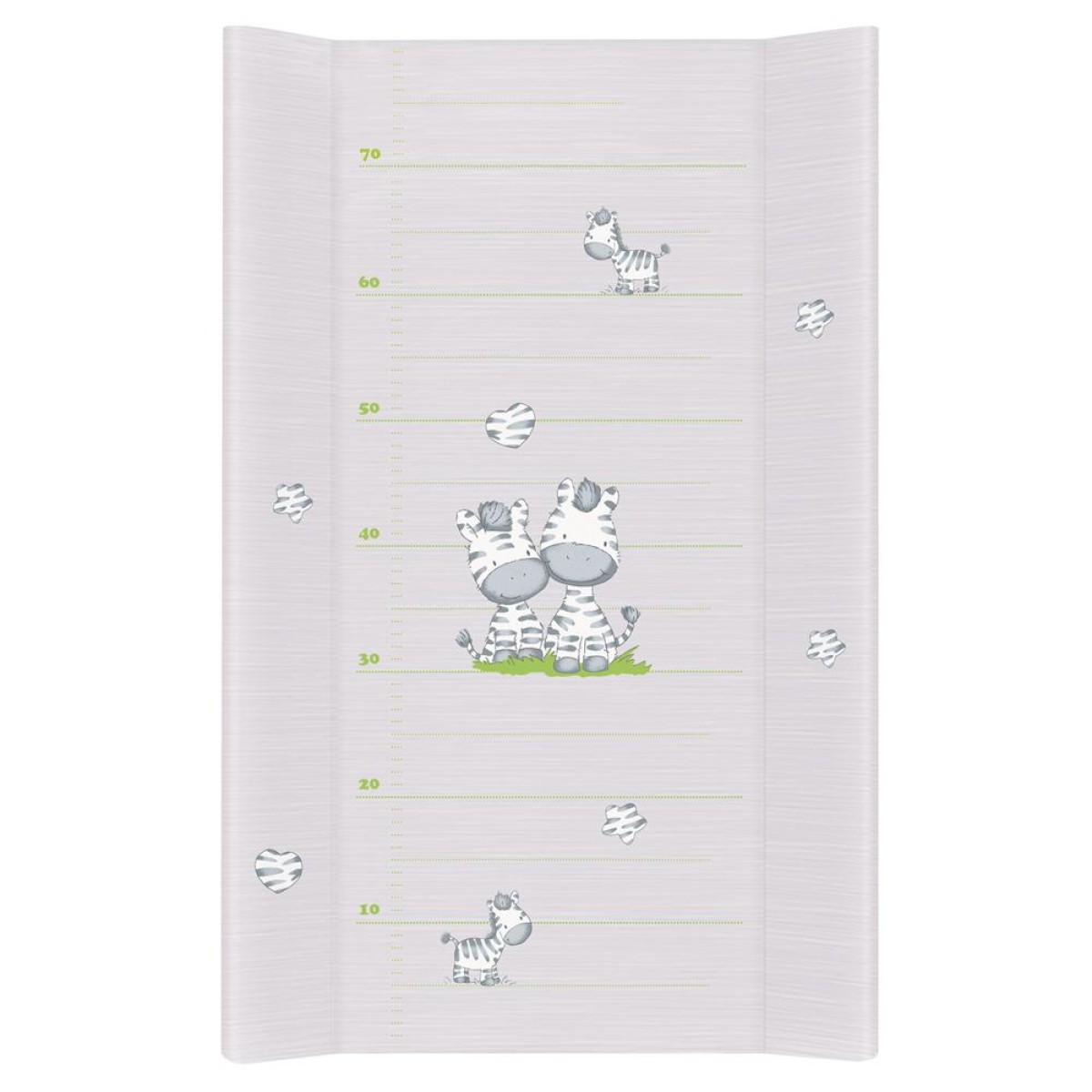CEBA BABY Tvrda podloga za presvlačenje Zebra, 50x80cm, Siva