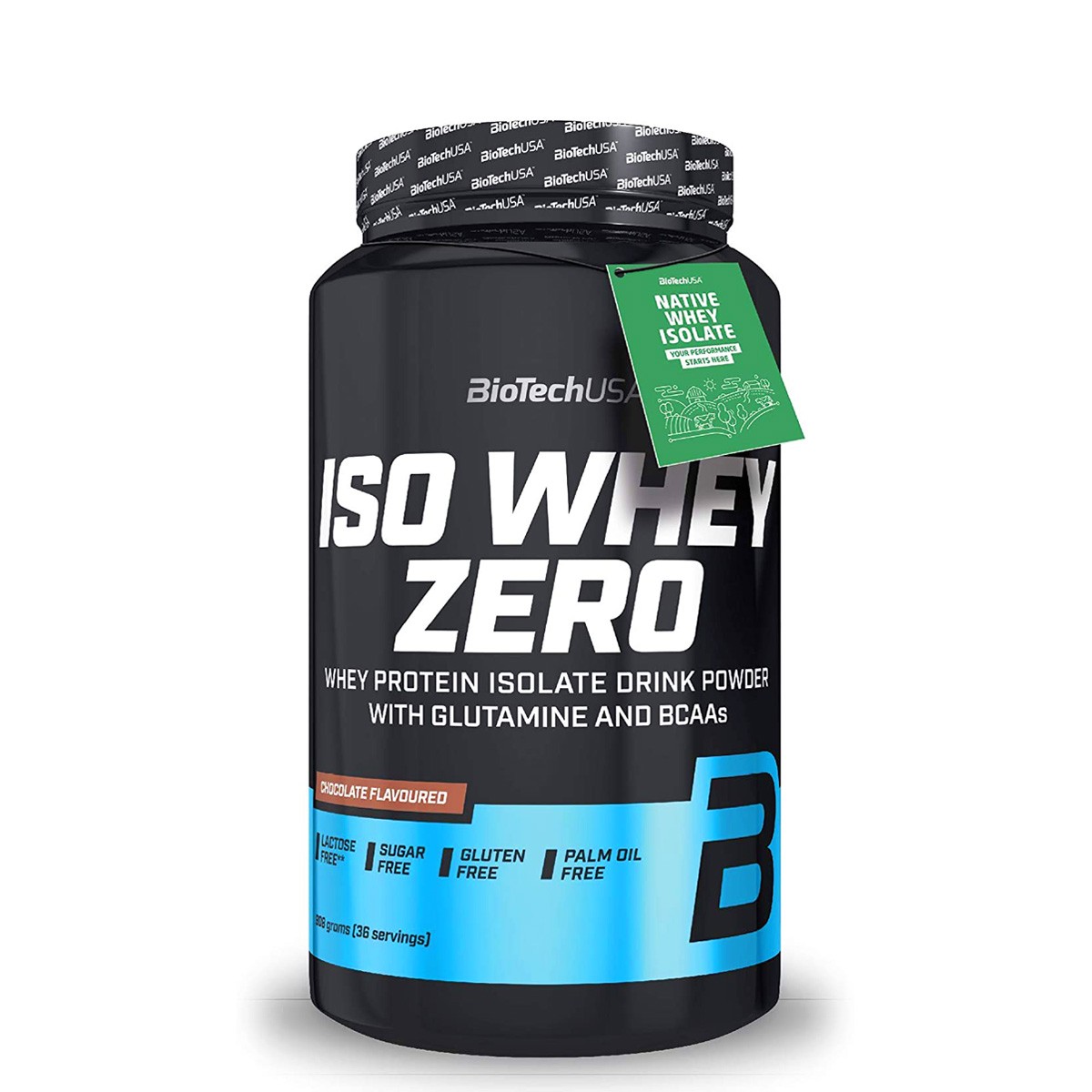 BIOTECHUSA Protein IsoWhey Zero, Čokolada, 908g