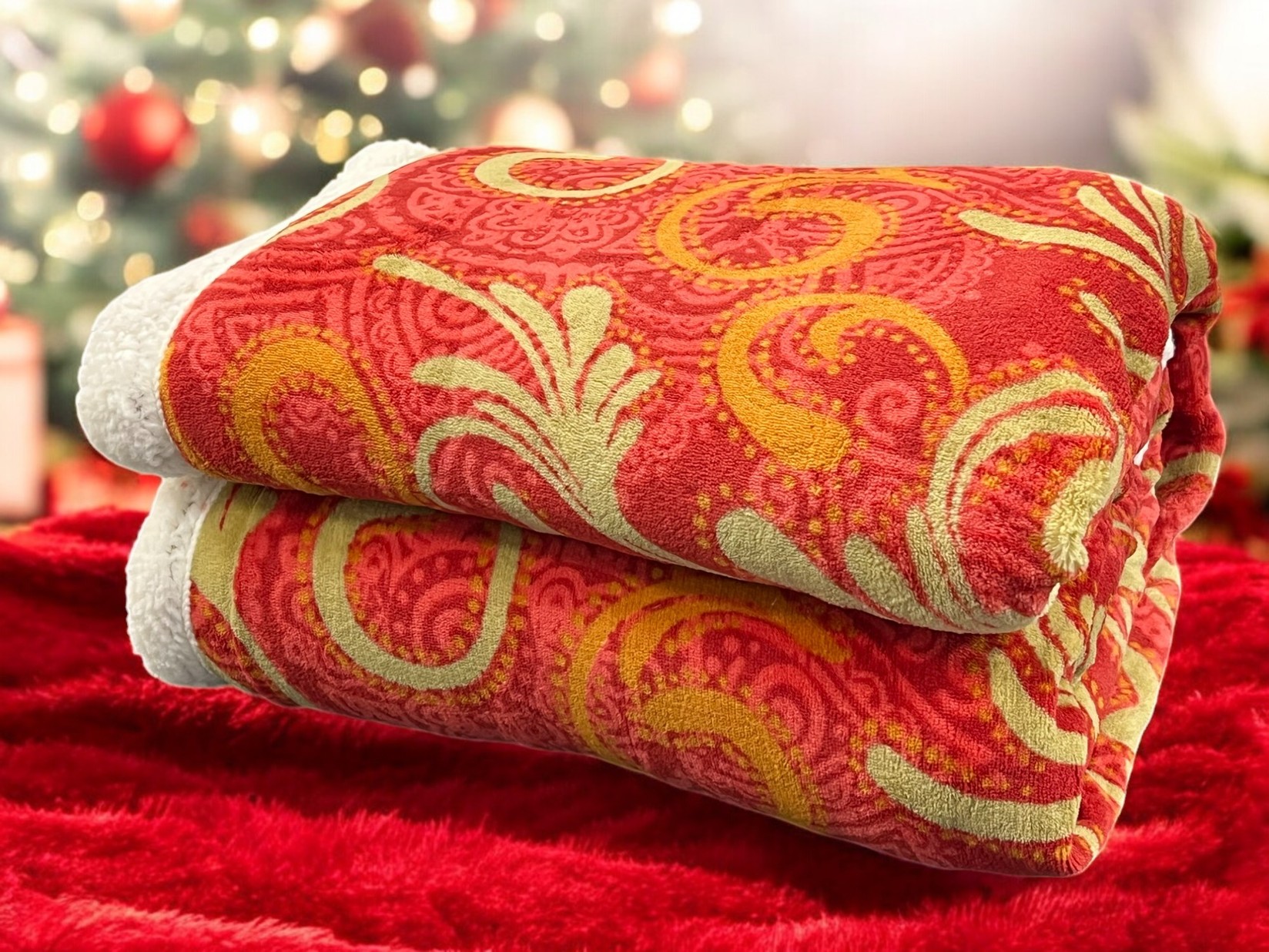 VIKTORIJA Ćebe Delta Red 150x200cm, Crveno