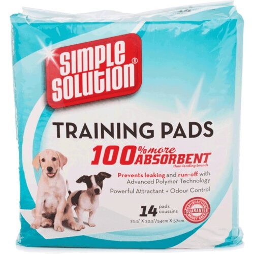 SIMPLE SOLUTION Pelene za Štence Puppy Training Pads 14 komada