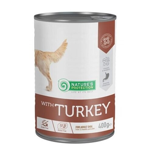 NATURE'S PROTECTION Hrana za pse Adult Sensitive With Turkey, 400g