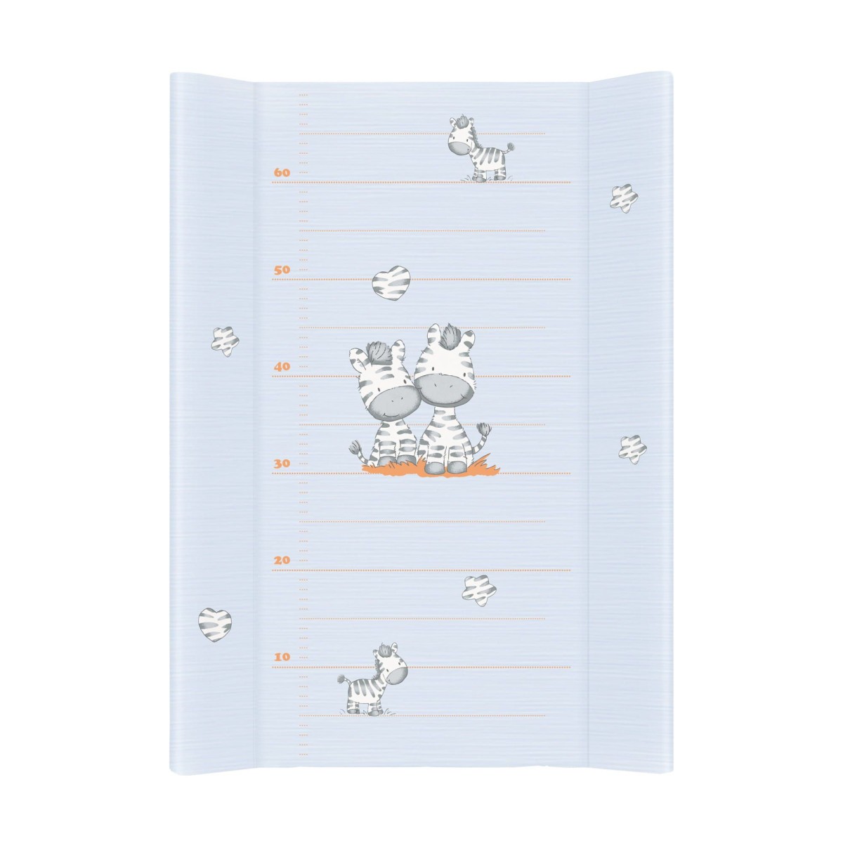 CEBA BABY Tvrda podloga za presvlačenje Zebra, 50x80cm, Plava