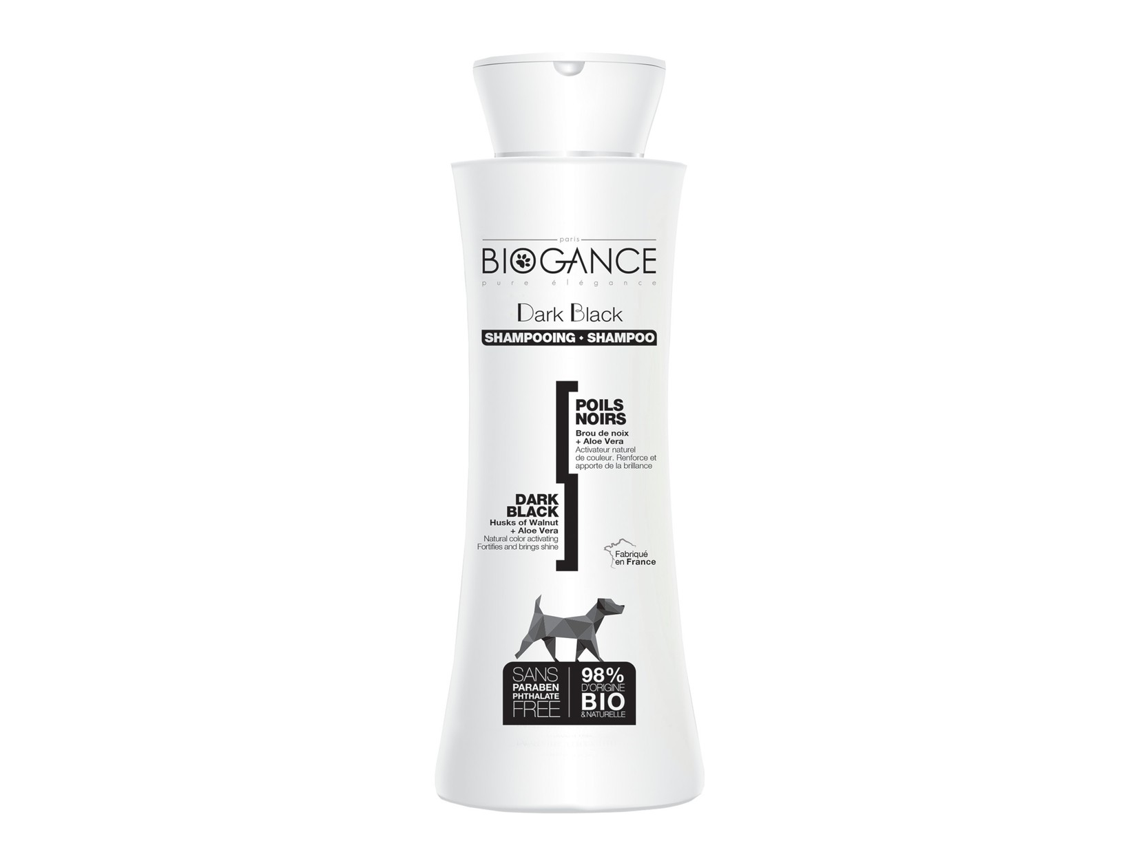 BIOGANCE Šampon za pse Dark black, Za sjajnu crnu dlaku, 250 ml