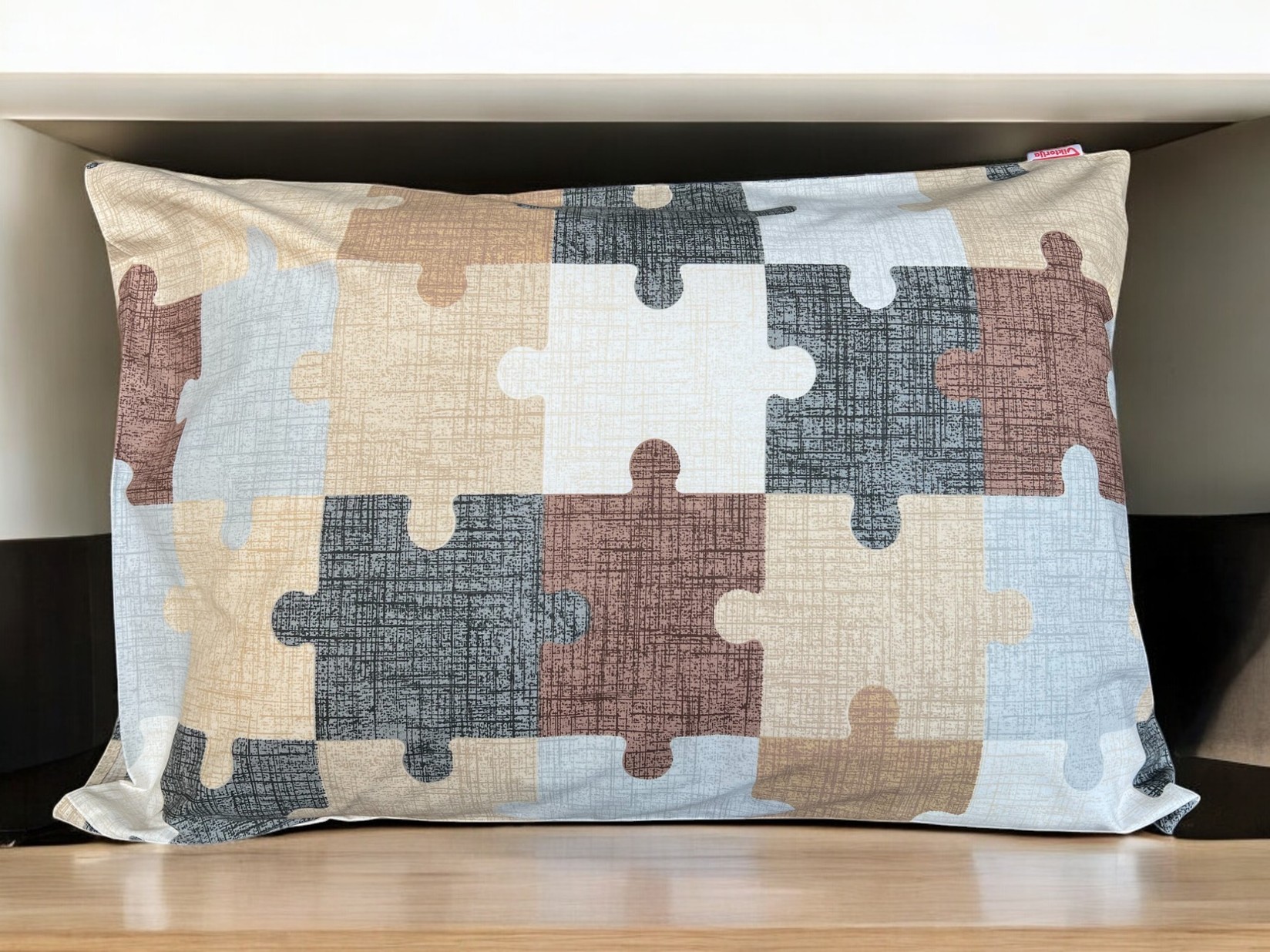 VIKTORIJA Jastučnica Ranforce 50x70cm Print 21 Puzzle