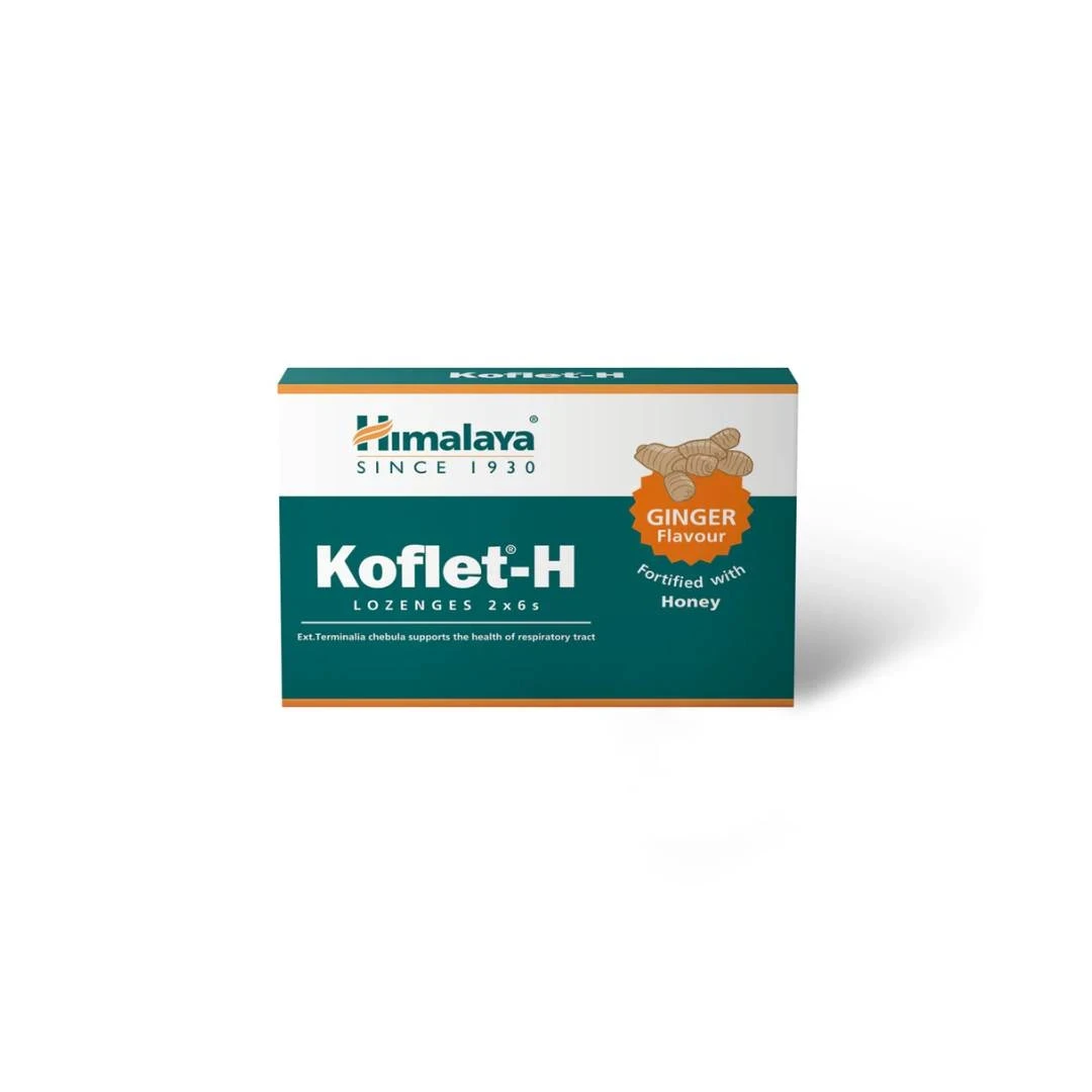 HIMALAYA Koflet H Lozenge sa ukusom đumbira, 12 lozengi