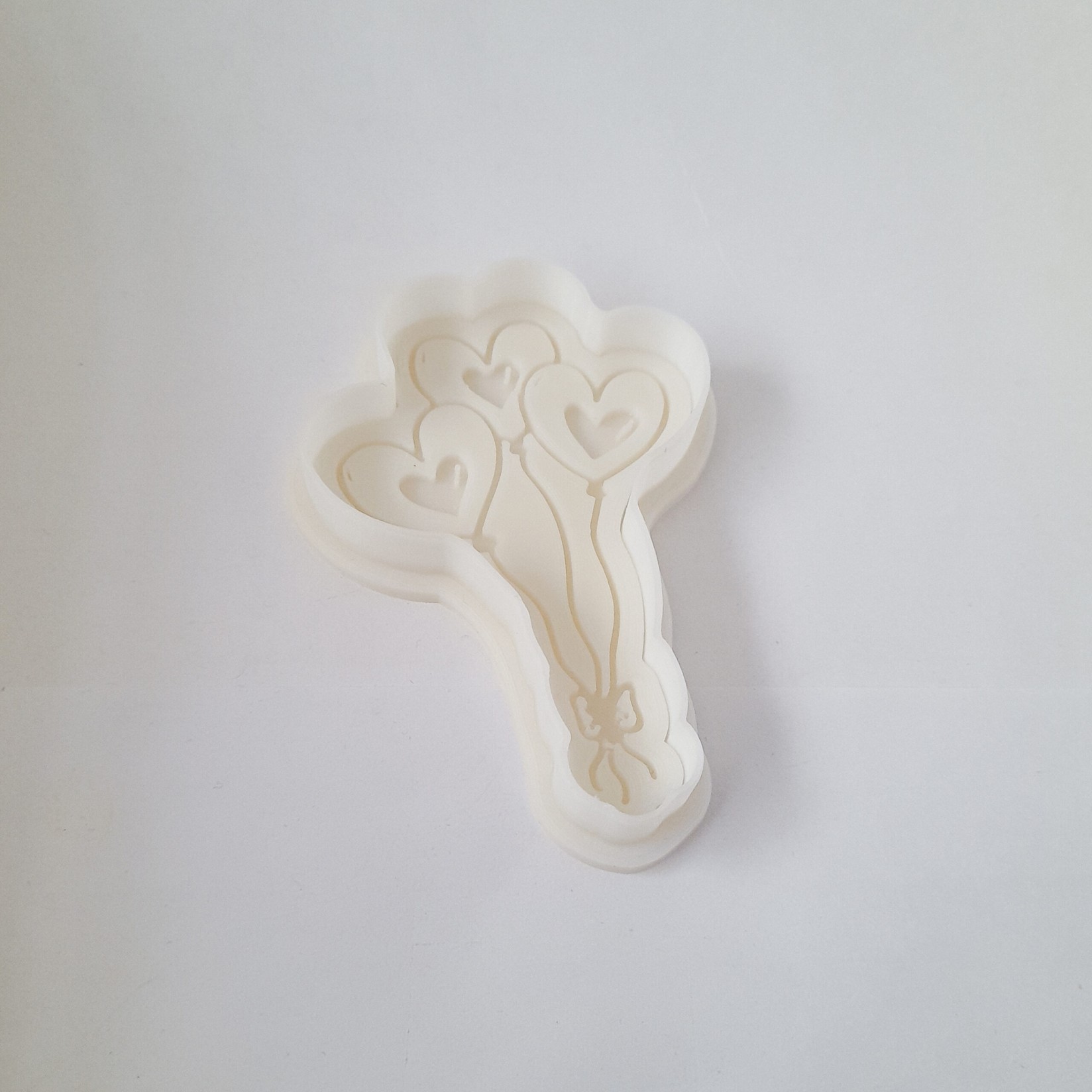 KREATIVNI SLATKIŠI Modla za kolače i ukrase Baloni srce 6 cm, Bela