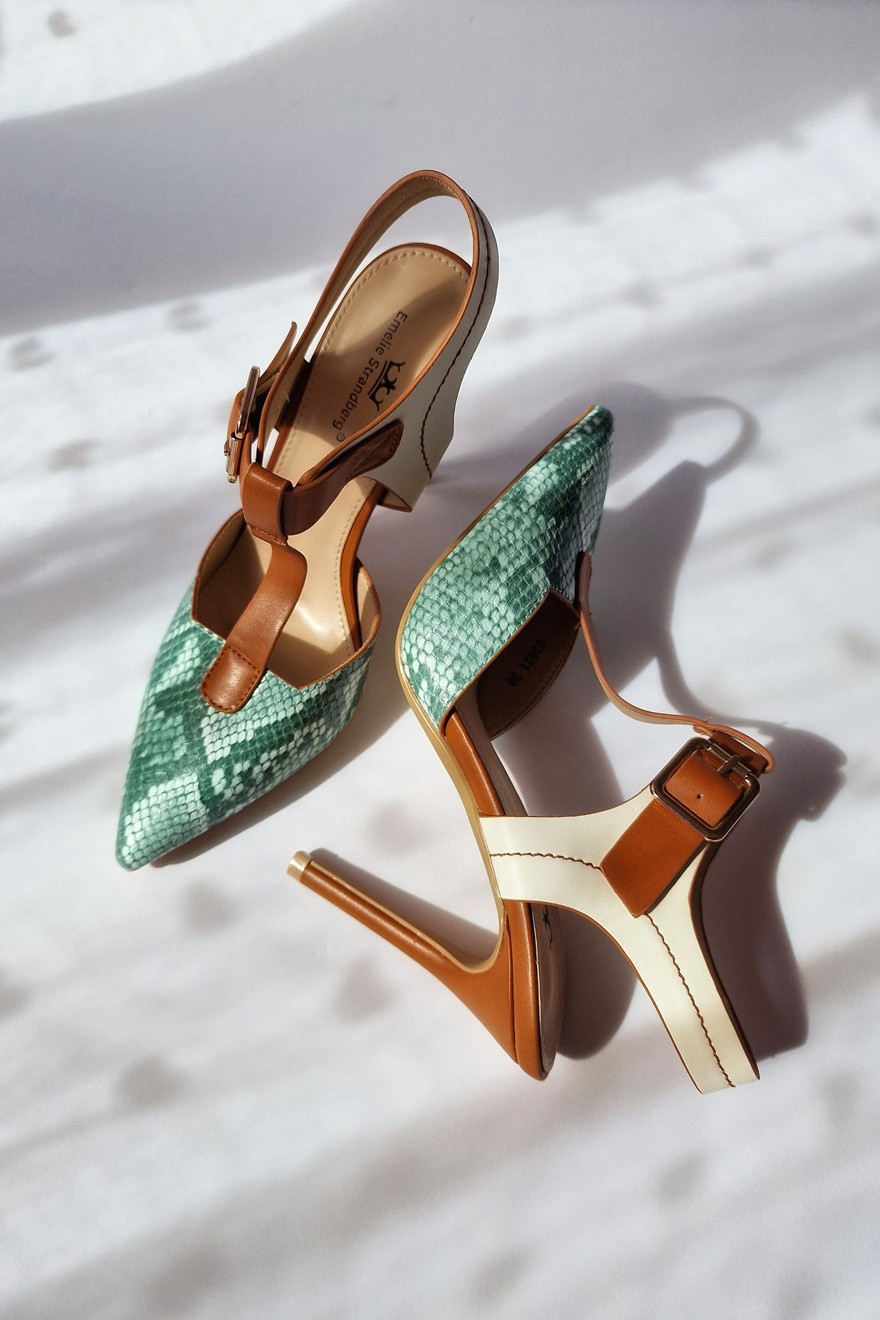 EMELIE STRANDBERG Ženske sandale Verona, Tirkizne