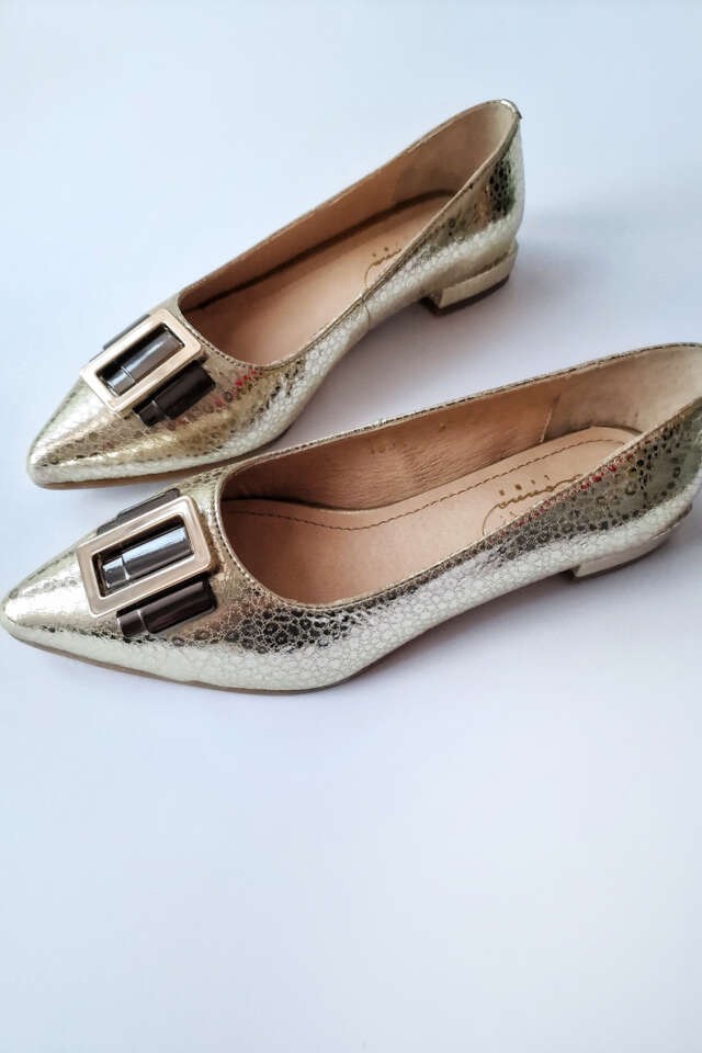 Ženske baletanke Mina, Zlatne boje