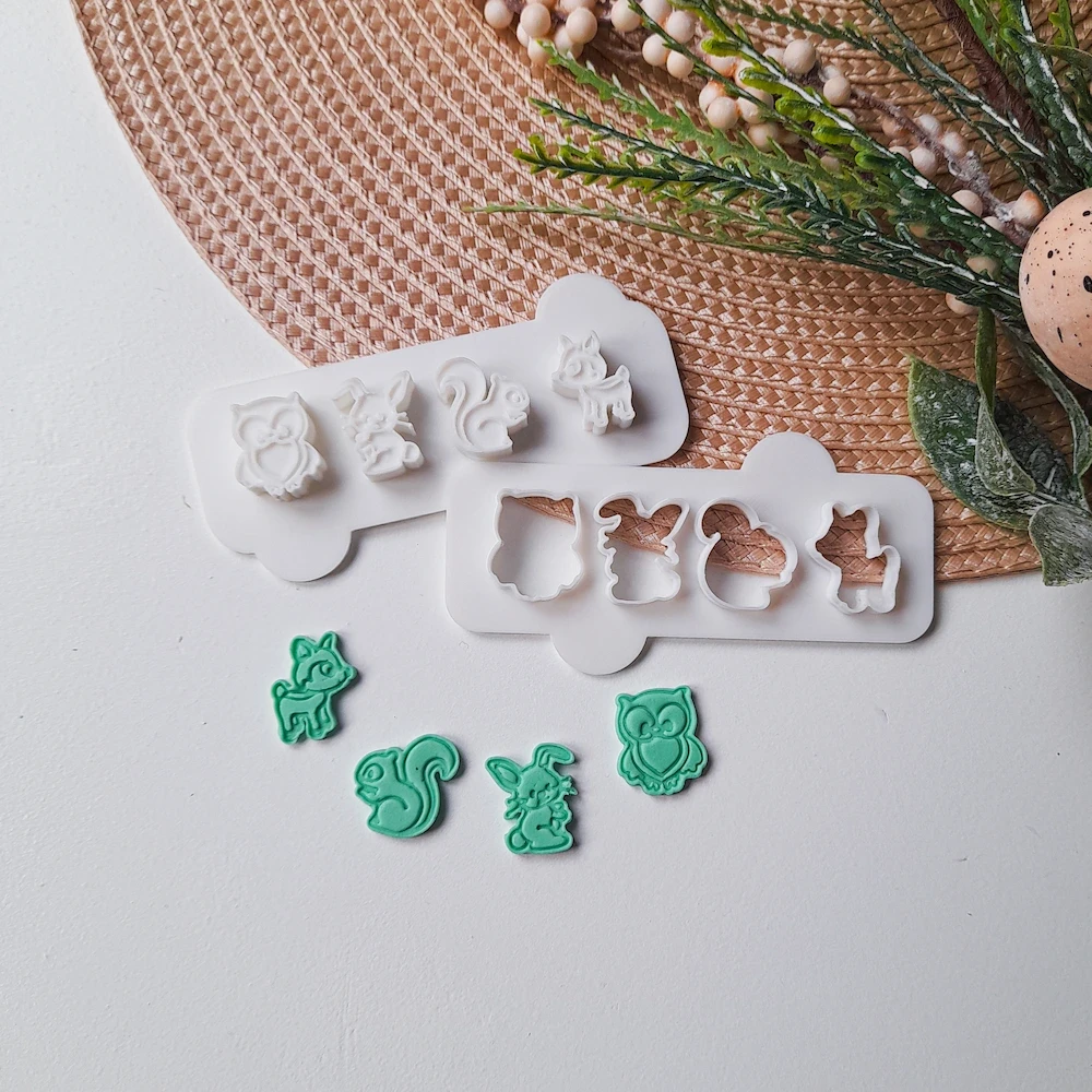 KREATIVNI SLATKIŠI Modla za kolače Šumske životinje, Bela