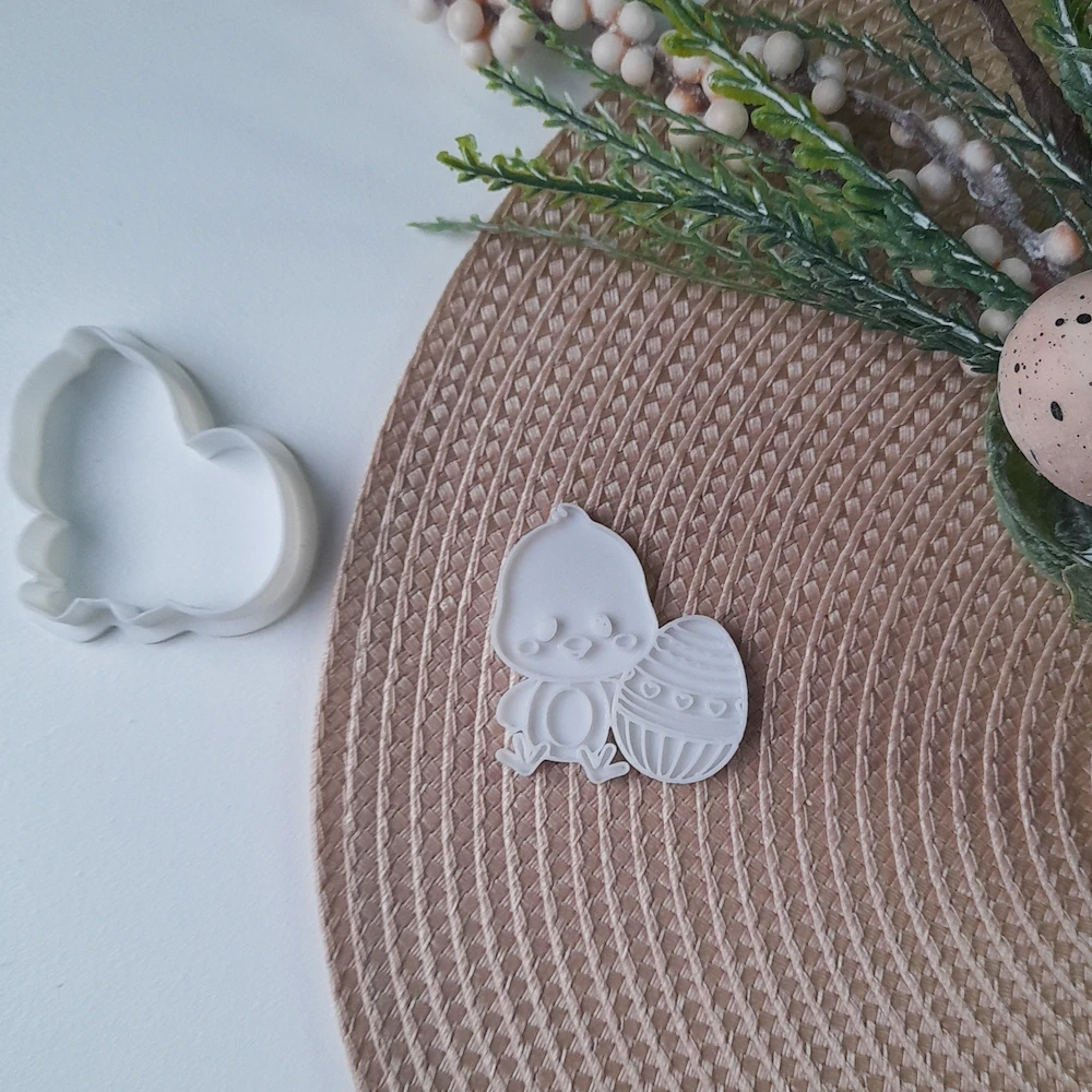 KREATIVNI SLATKIŠI Modla za kolače i ukrase Pile, 6 cm, Bela