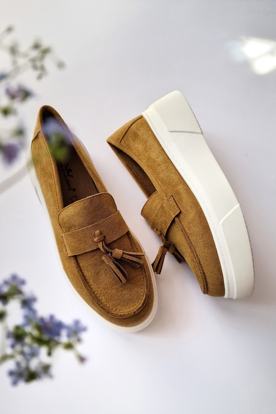 EMELIE STRANDBERG Ženske mokasine, Oker