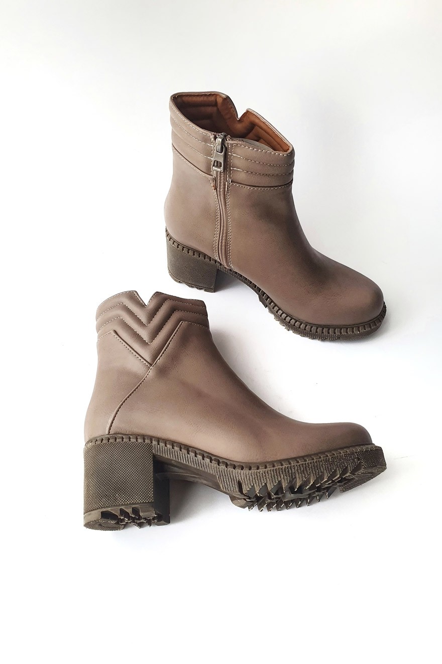 Ženske čizme, Kratke, Bež