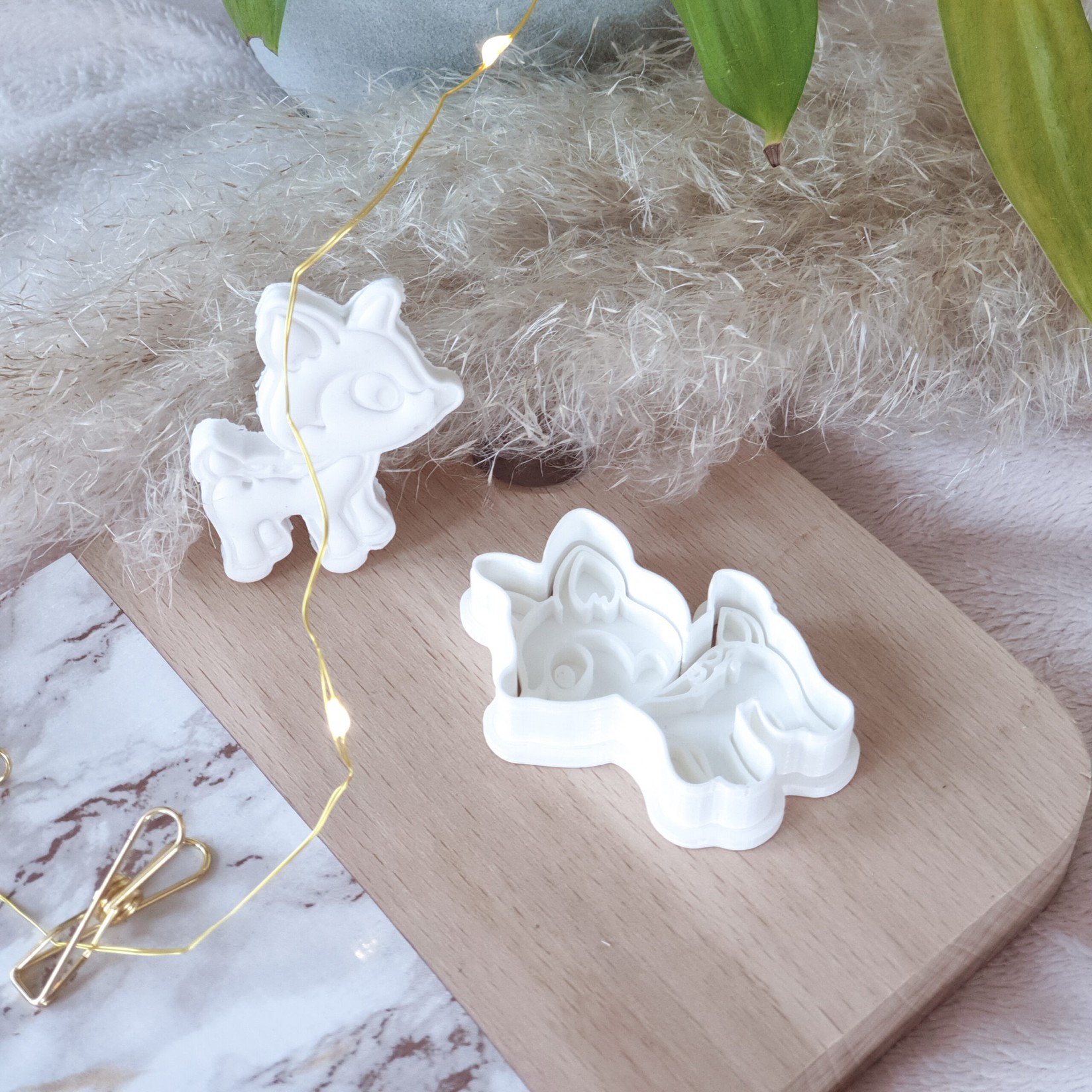 KREATIVNI SLATKIŠI Modla za kolače i ukrase Lane, 6 cm, Bela