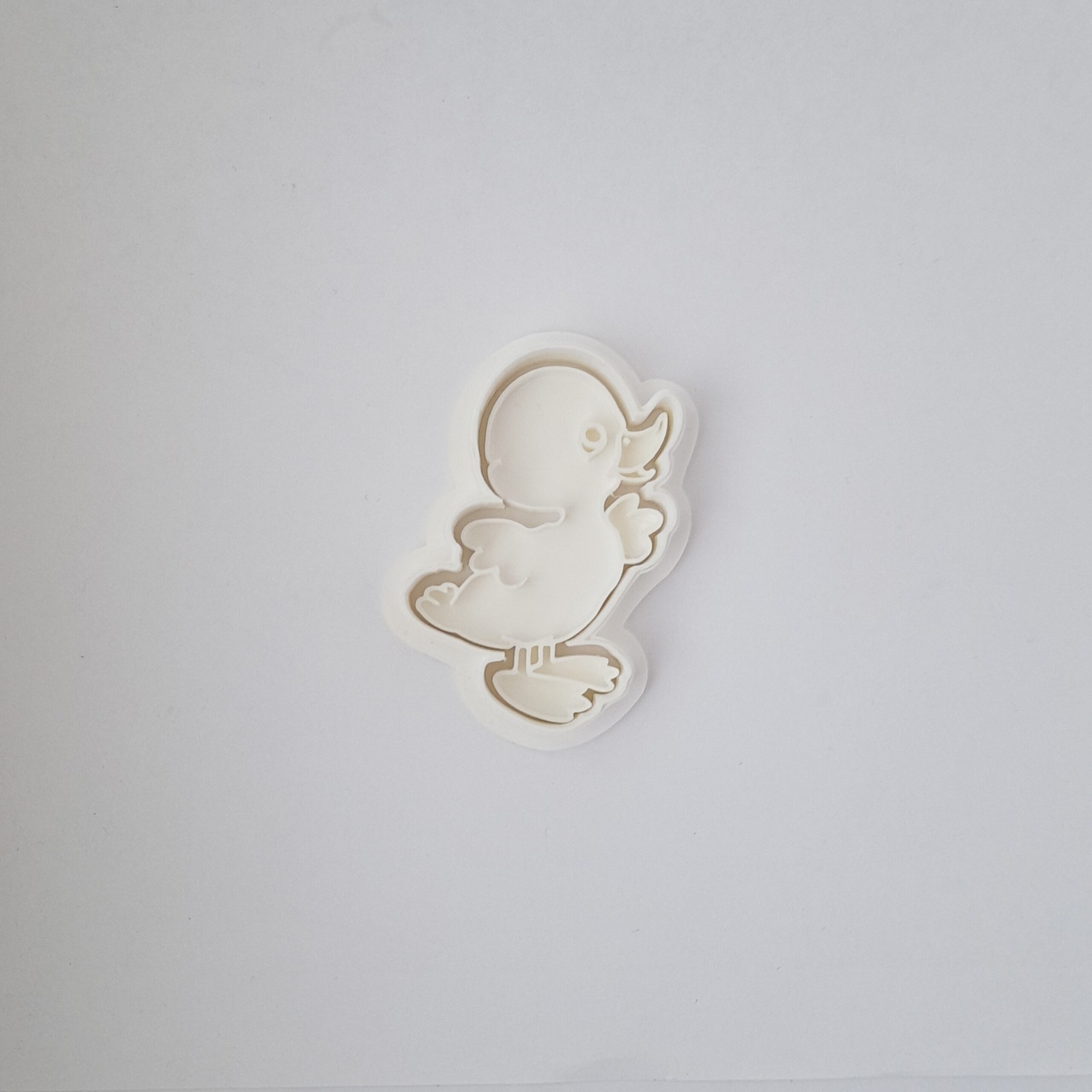 KREATIVNI SLATKIŠI Modla za kolače i ukrase Patkica, 8 cm, Bela