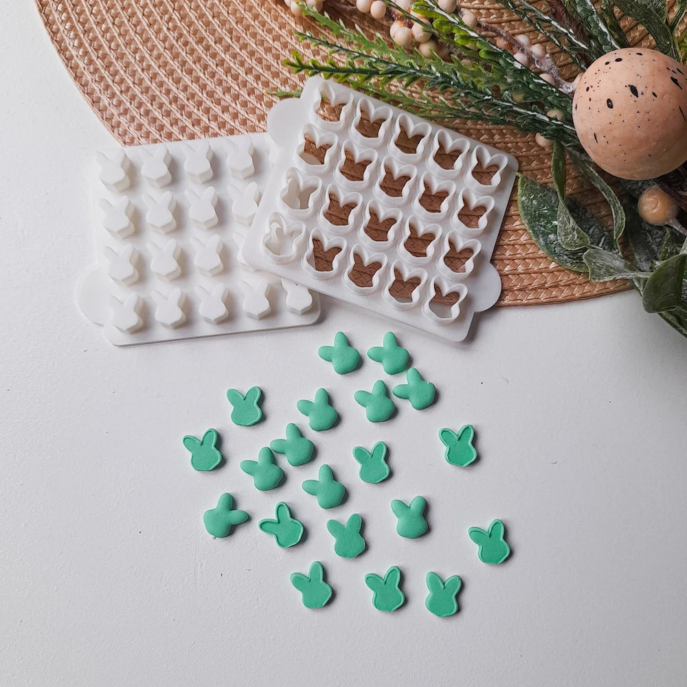 KREATIVNI SLATKIŠI Modla za kolače i ukrase Zeka sprinkles, 2.5 cm, Bela