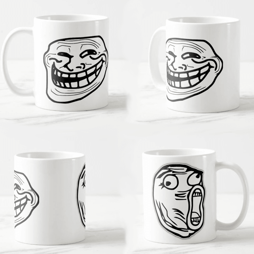 Keramička šolja Mem, 330ml, Bela