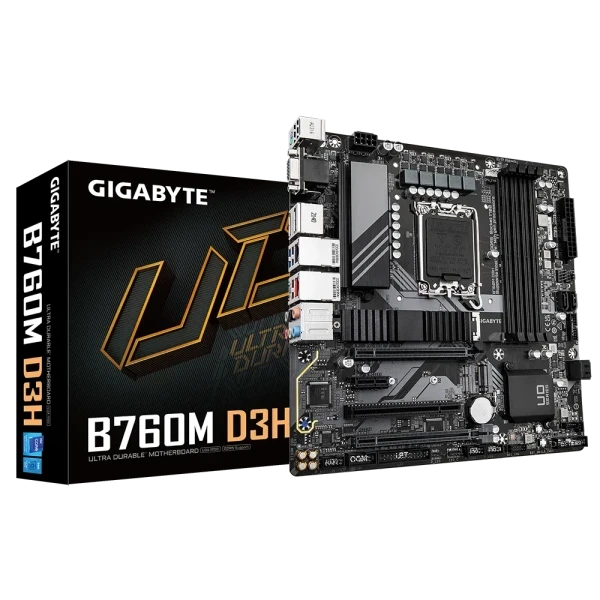 GIGABYTE Matična ploča Intel B760 AMI UEFI, B760M, D3HP, DDR4 1.0