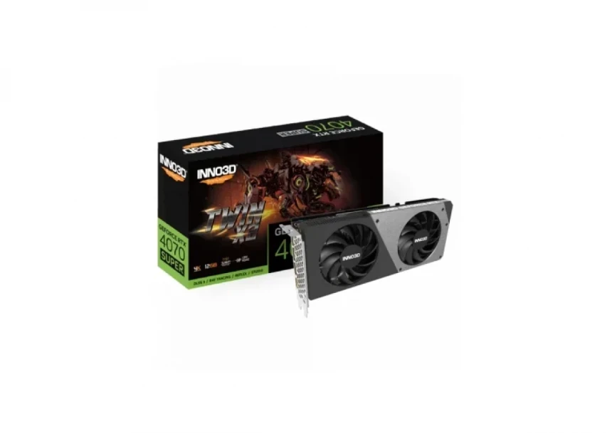 INNO3D Grafička kartica Nvidia Geforce RTX 4070 Twin X2 OC, 12GB GDDR6X 192bit, 2505 MHz, 21 Gbps