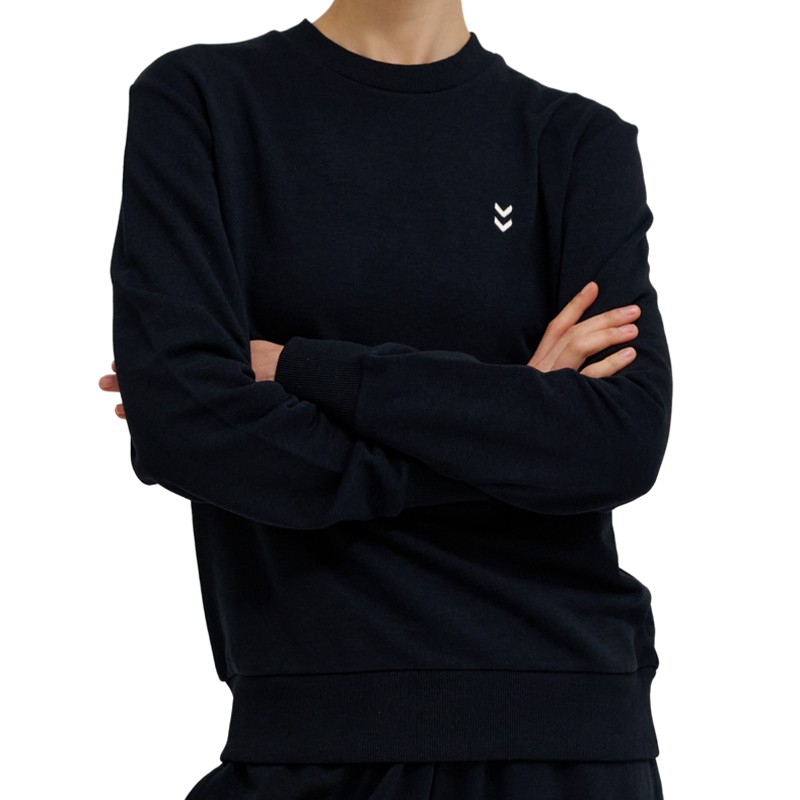 HUMMEL Ženski duks HML Pulse Co Regular W Crewneck, Crni