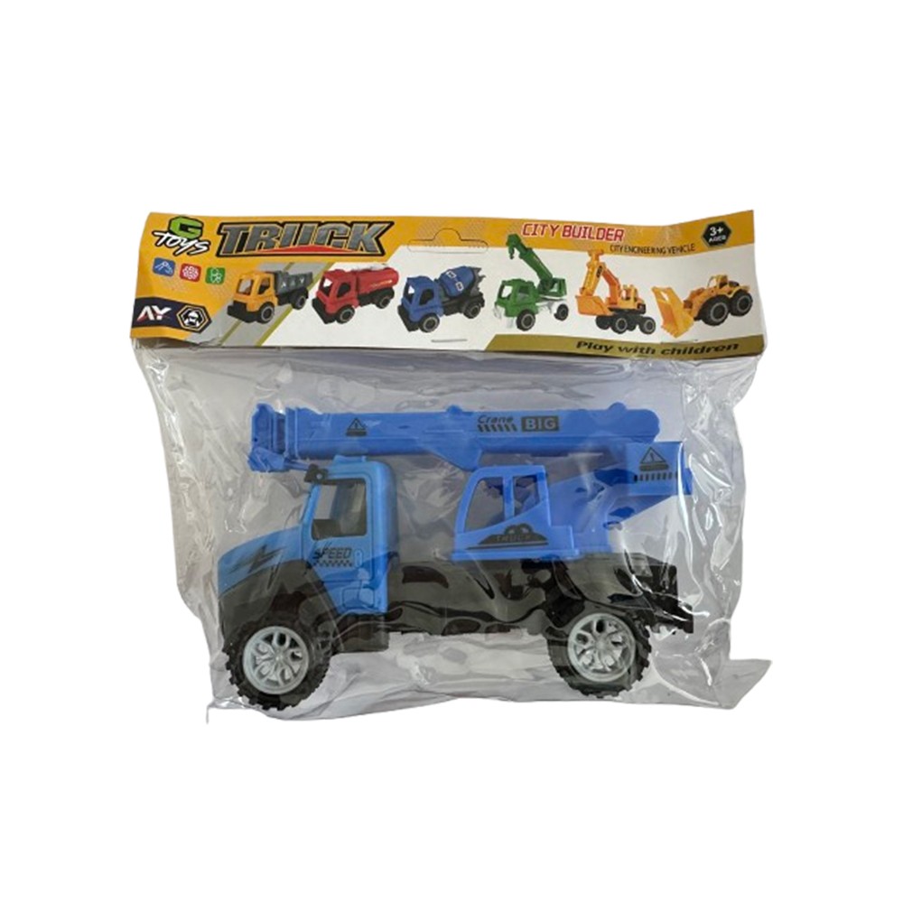 Igraška za dečake Kamion sa kranom City Builder, Plavi