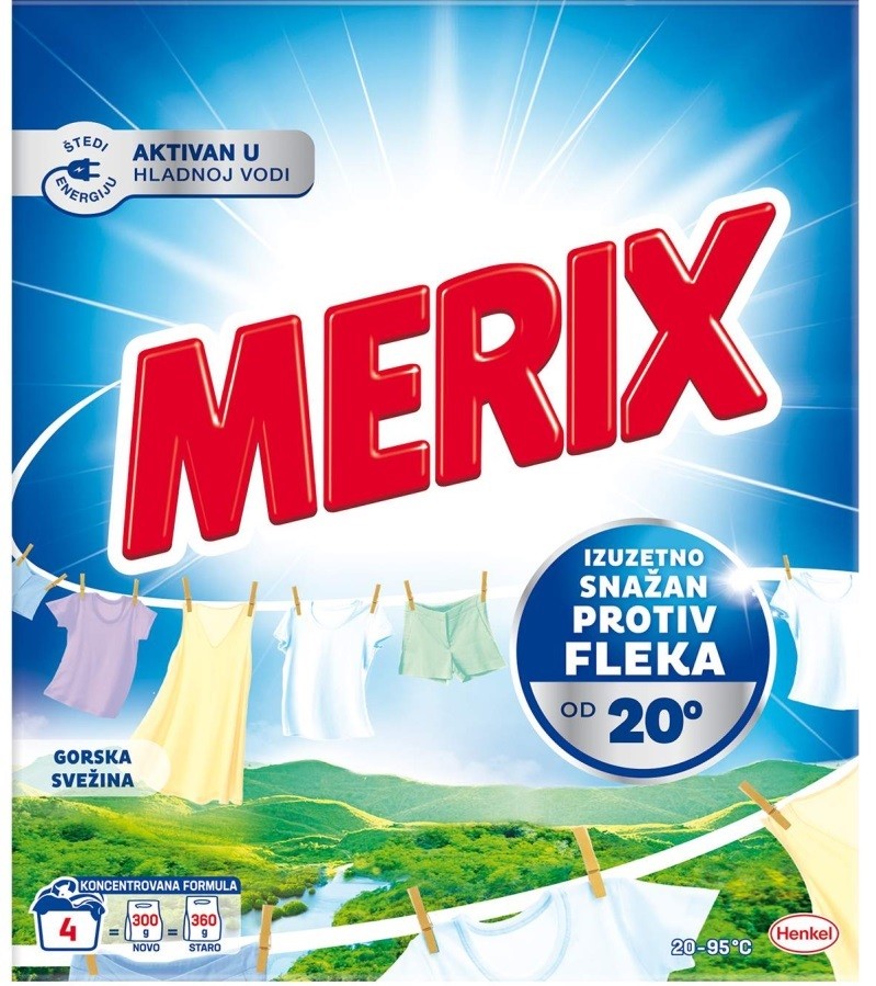 Merix Prašak za veš Gorska svežina, 300g