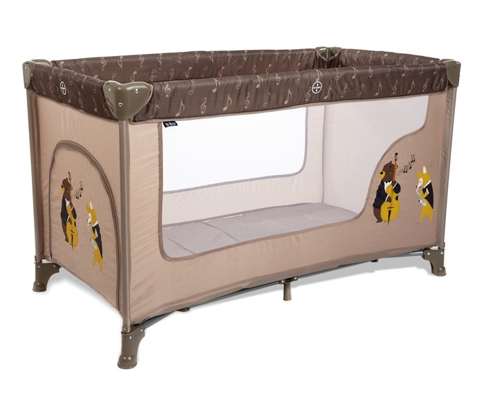 BBO Prenosivi krevetac Dream&Play, 1 nivo, Bež