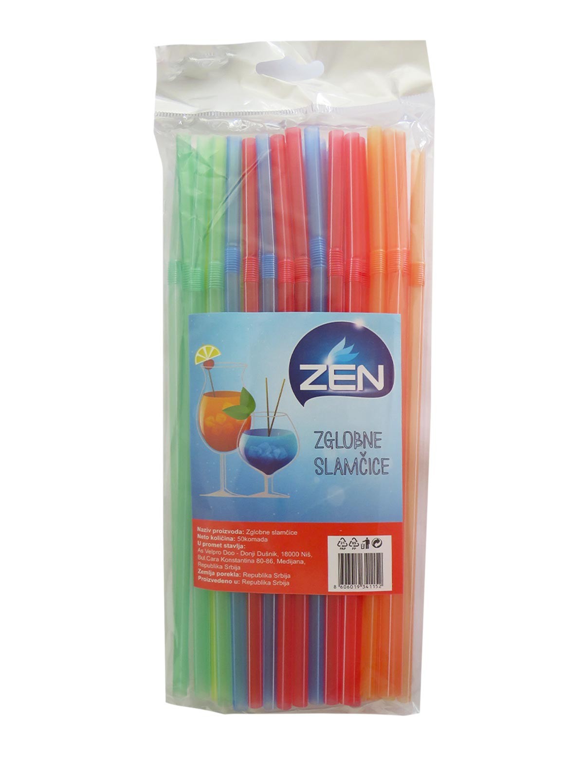 Zen Set zglobnih slamčica, 50 komada