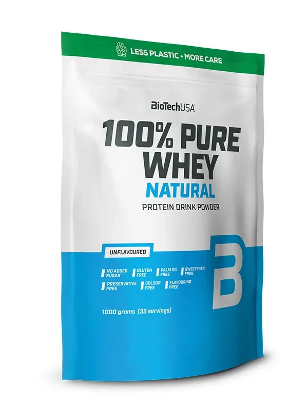 BioTechUSA Čisti protein surutke 100% prirodni, 1000 g