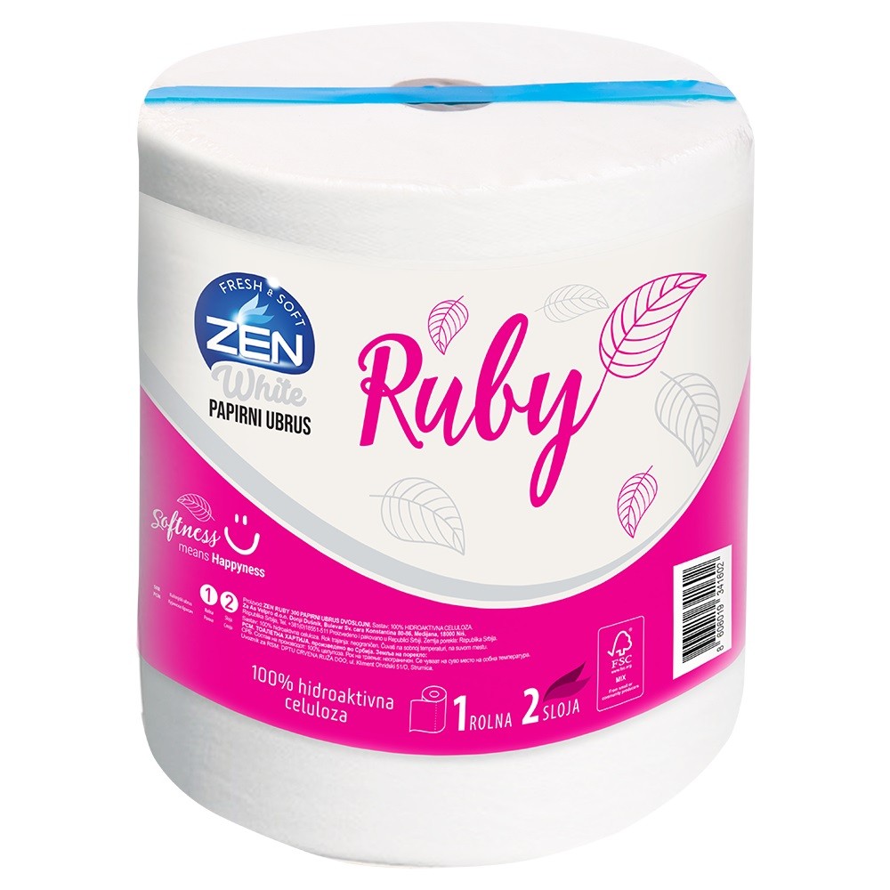Zen Papirni ubrus Ruby, Dvoslojni
