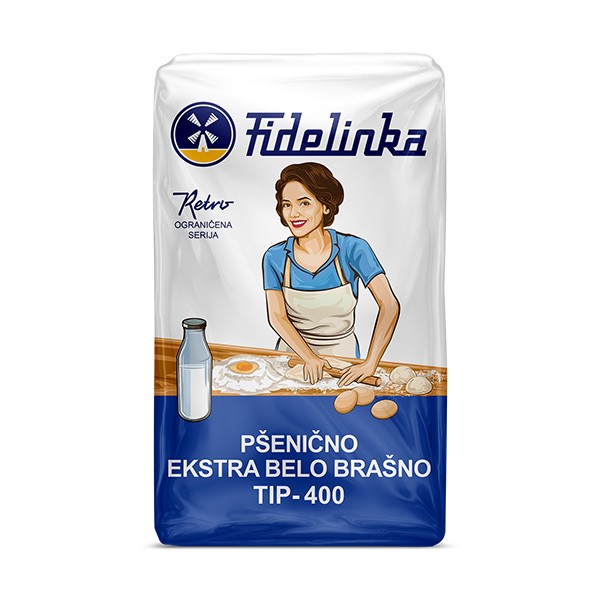 Fidelinka Pšenično brašno, Meko Tip 400, 1kg