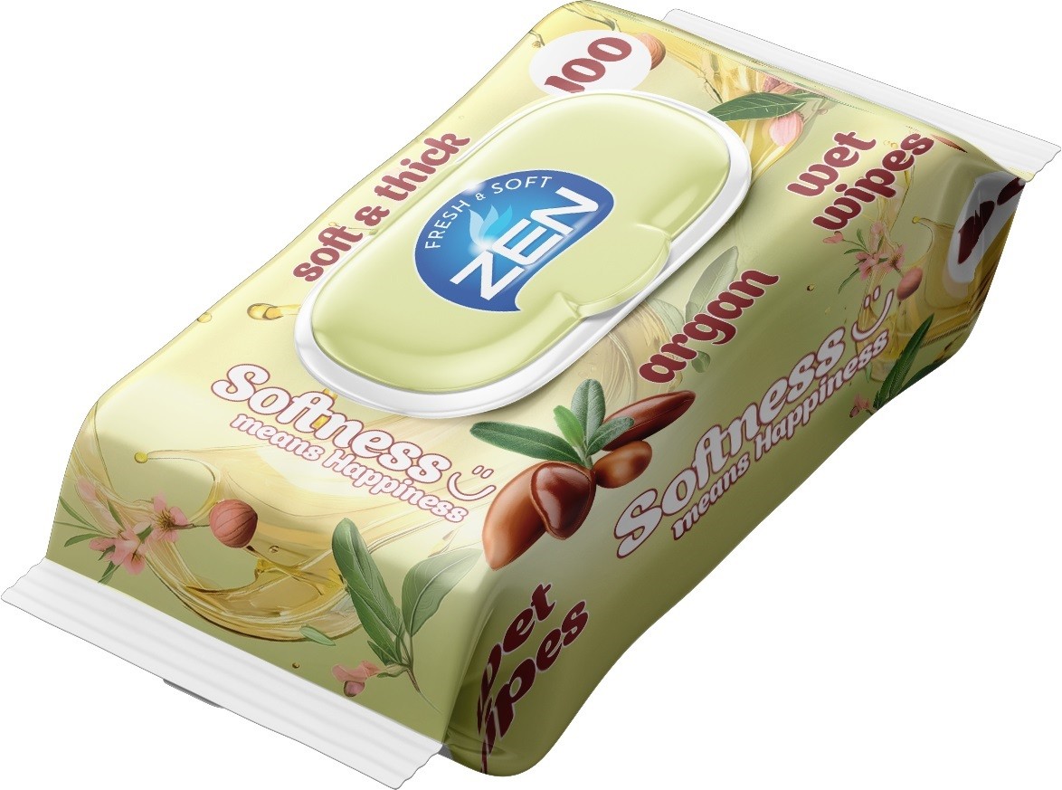 Zen Vlažne maramice Argan, 100 komada