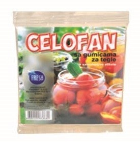Fresh Celofan sa gumicama za tegle