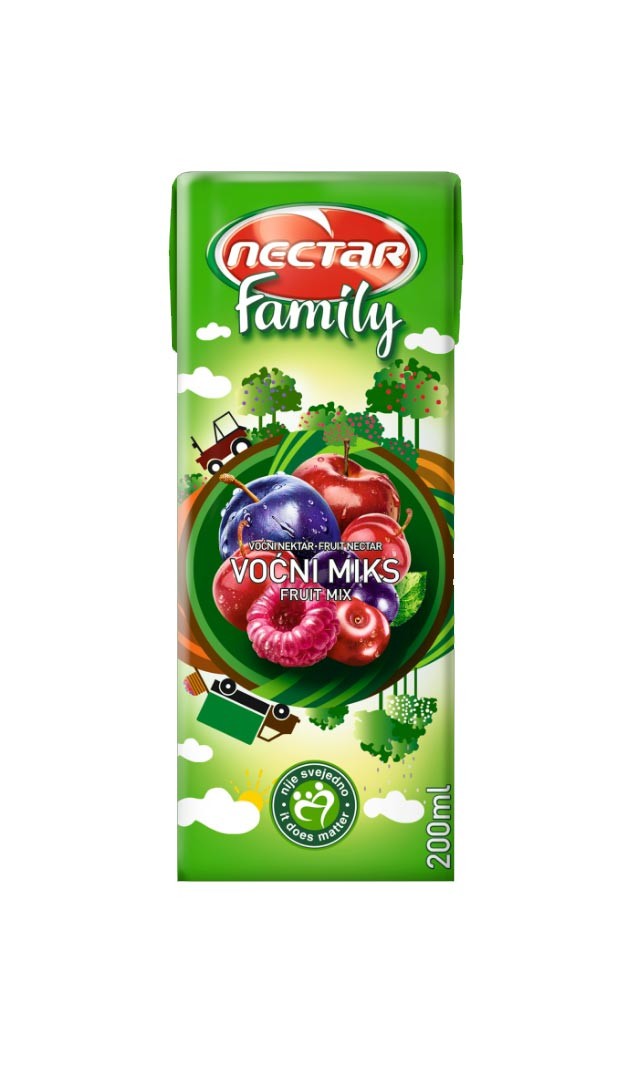 Nectar Negazirani sok Family, Voćni miks, 200ml
