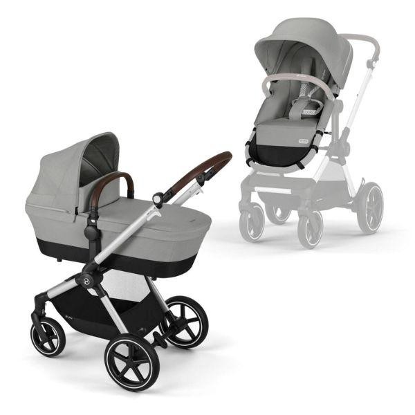 Cybex Kolica za bebe 2u1 Eos Lux, Siva